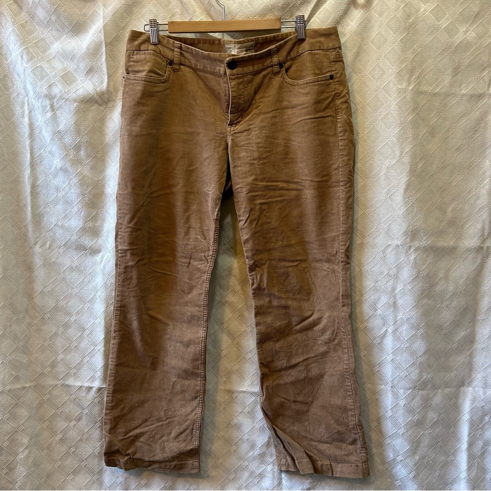 JCrew Size 33S Bootcut Corduroy Pants (Khaki/Brown)